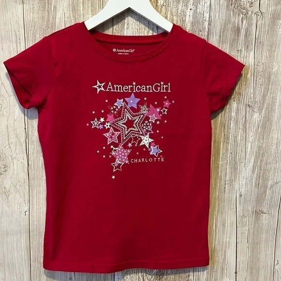 American Girl Charlotte t-shirt size M 10-12 - Picture 1 of 4